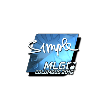 Sticker | s1mple (Foil) | MLG Columbus 2016 CS2 skin