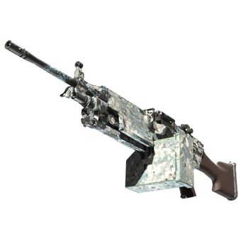M249 | Blizzard Marbleized (Field-Tested) CS2 skin