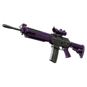 SG 553 | Ultraviolet (Battle-Scarred) CS2 skin