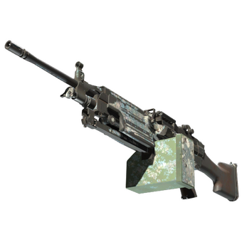 M249 | Blizzard Marbleized (Battle-Scarred) CS2 skin