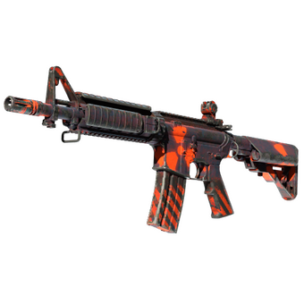 M4A4 | Radiation Hazard (Well-Worn) CS2 skin