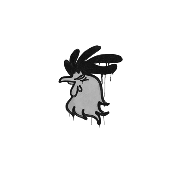 Sealed Graffiti | Cocky (Shark White) CS2 skin