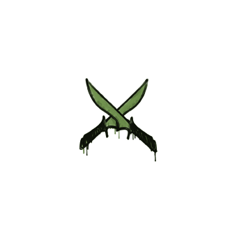 Sealed Graffiti | X-Knives (Battle Green) CS2 skin