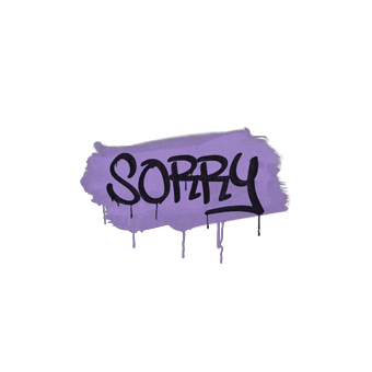Sealed Graffiti | Sorry (Violent Violet) CS2 skin
