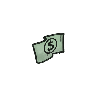 Sealed Graffiti | Keep the Change (Cash Green) CS2 skin