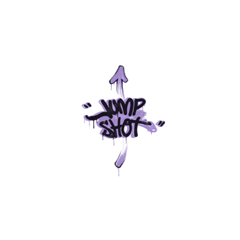 Sealed Graffiti | Jump Shot (Violent Violet) CS2 skin