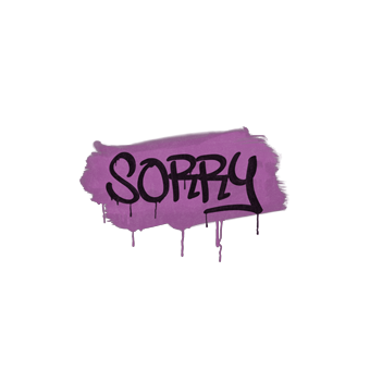 Sealed Graffiti | Sorry (Bazooka Pink) CS2 skin