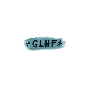 Sealed Graffiti | GLHF (Wire Blue) CS2 skin
