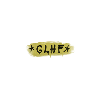 Sealed Graffiti | GLHF (Tracer Yellow) CS2 skin
