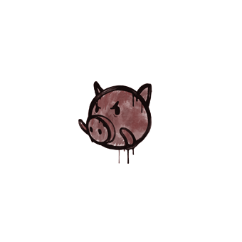 Sealed Graffiti | Piggles (Brick Red) CS2 skin