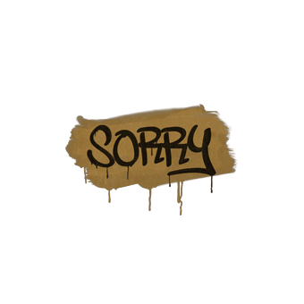 Sealed Graffiti | Sorry (Desert Amber) CS2 skin