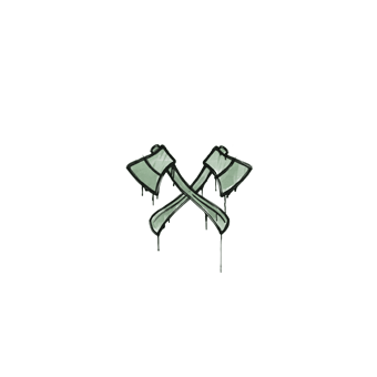 Sealed Graffiti | X-Axes (Cash Green) CS2 skin