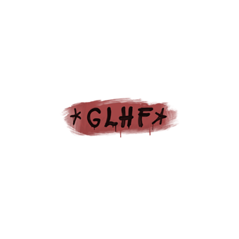 Sealed Graffiti | GLHF (Blood Red) CS2 skin