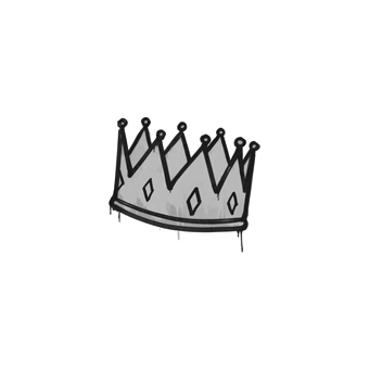 Sealed Graffiti | King Me (Shark White) CS2 skin