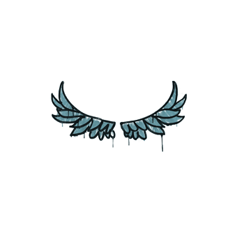 Sealed Graffiti | Take Flight (Wire Blue) CS2 skin