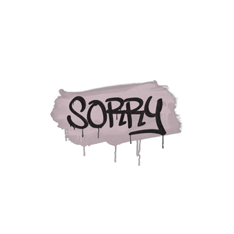 Sealed Graffiti | Sorry (War Pig Pink) CS2 skin