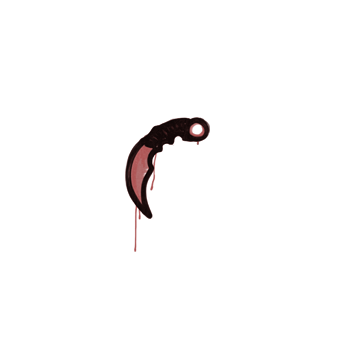 Sealed Graffiti | Karambit (Blood Red) CS2 skin