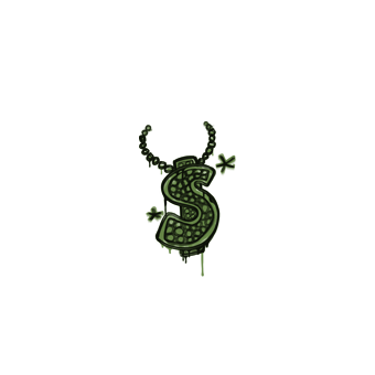 Sealed Graffiti | Bling (Battle Green) CS2 skin