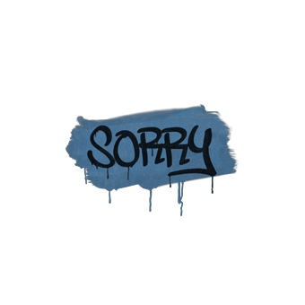 Sealed Graffiti | Sorry (Monarch Blue) CS2 skin