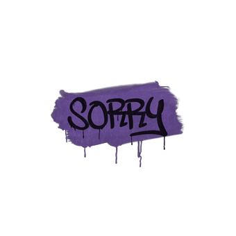 Sealed Graffiti | Sorry (Monster Purple) CS2 skin