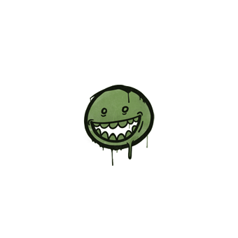 Sealed Graffiti | Mr. Teeth (Battle Green) CS2 skin