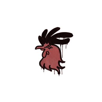 Sealed Graffiti | Cocky (Blood Red) CS2 skin
