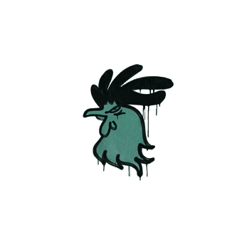 Sealed Graffiti | Cocky (Frog Green) CS2 skin