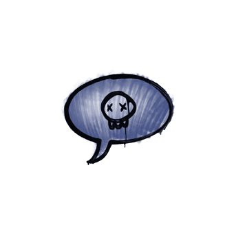 Sealed Graffiti | Death Sentence (SWAT Blue) CS2 skin
