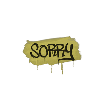 Sealed Graffiti | Sorry (Tracer Yellow) CS2 skin