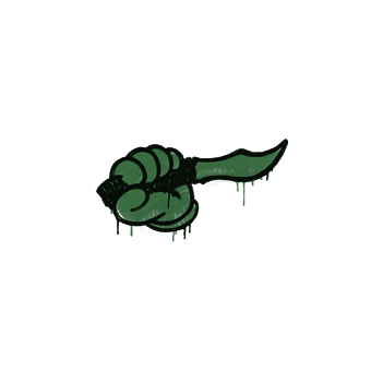 Sealed Graffiti | Backstab (Jungle Green) CS2 skin