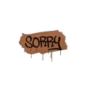 Sealed Graffiti | Sorry (Tiger Orange) CS2 skin