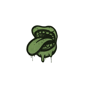 Sealed Graffiti | Eat It (Battle Green) CS2 skin