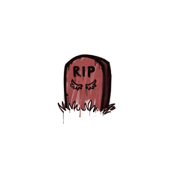 Sealed Graffiti | Tombstone (Blood Red) CS2 skin
