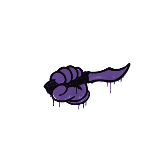 Sealed Graffiti | Backstab (Monster Purple) CS2 skin