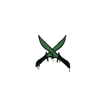 Sealed Graffiti | X-Knives (Jungle Green) CS2 skin