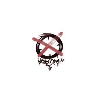 Sealed Graffiti | Noscope (Blood Red) CS2 skin