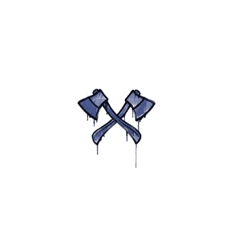 Sealed Graffiti | X-Axes (SWAT Blue) CS2 skin