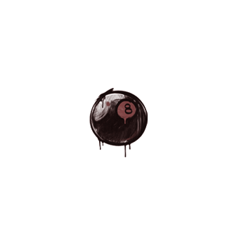 Sealed Graffiti | 8-Ball (Brick Red) CS2 skin