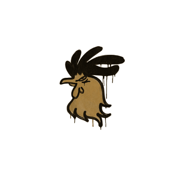 Sealed Graffiti | Cocky (Desert Amber) CS2 skin