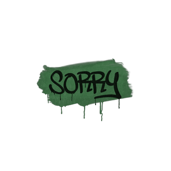 Sealed Graffiti | Sorry (Jungle Green) CS2 skin