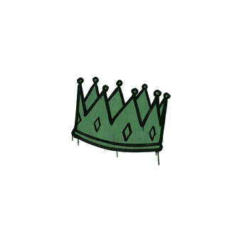 Sealed Graffiti | King Me (Jungle Green) CS2 skin