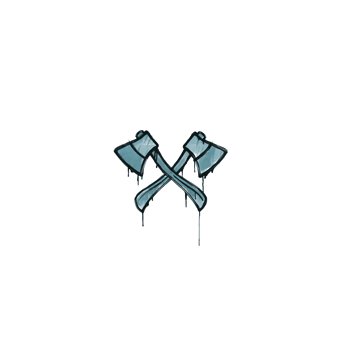 Sealed Graffiti | X-Axes (Wire Blue) CS2 skin