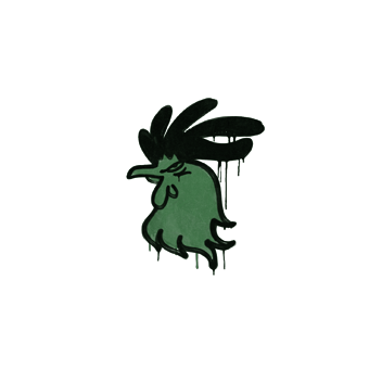 Sealed Graffiti | Cocky (Jungle Green) CS2 skin