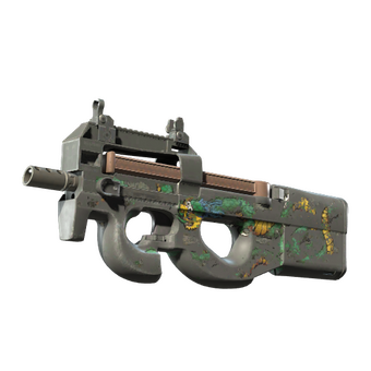 P90 | Emerald Dragon (Battle-Scarred) CS2 skin