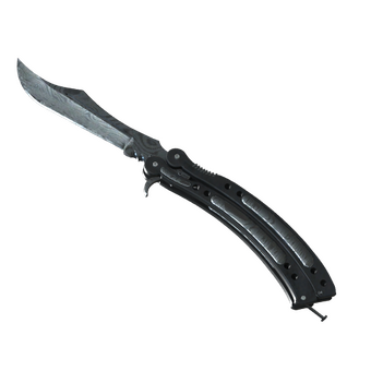 ★ StatTrak™ Butterfly Knife | Damascus Steel (Well-Worn) CS2 skin