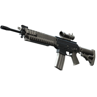 SG 553 | Damascus Steel (Well-Worn) CS2 skin