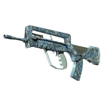 FAMAS | Cyanospatter (Factory New) CS2 skin