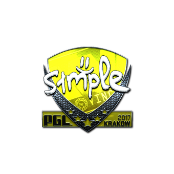Sticker | s1mple (Foil) | Krakow 2017 CS2 skin