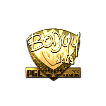 Sticker | bodyy (Gold) | Krakow 2017 CS2 skin