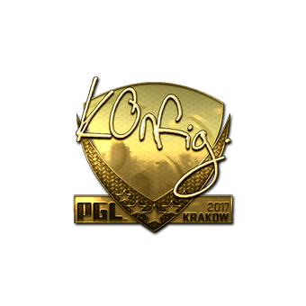 Sticker | k0nfig (Gold) | Krakow 2017 CS2 skin